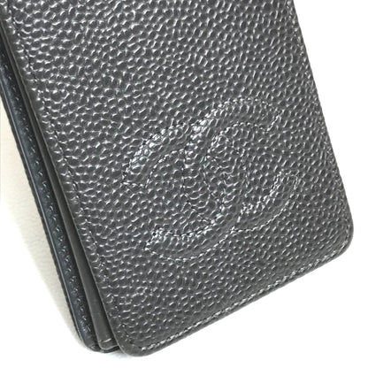 CHANEL iPhone case Caviar skin gray CC COCO Mark iphone4 / 4S compatible