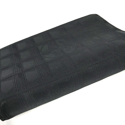 CHANEL Notebook cover Nylon black New travel line logo