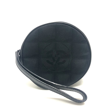 CHANEL Cosmetics Pouch A17682 Nylon jacquard black New travel line