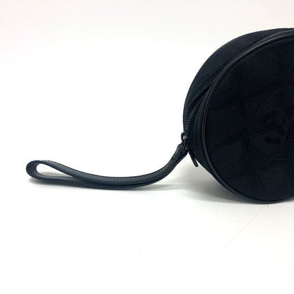 CHANEL Cosmetics Pouch A17682 Nylon jacquard black New travel line