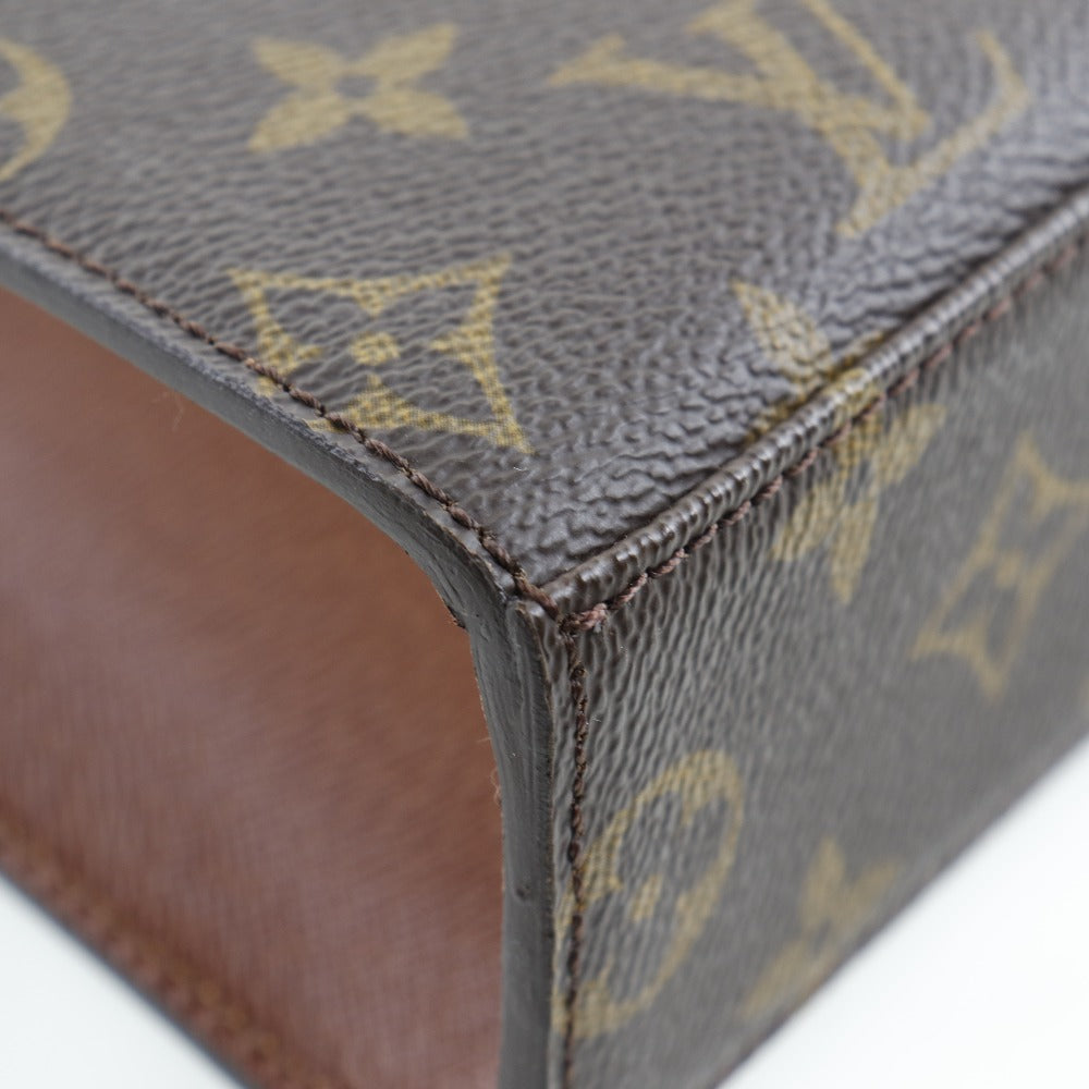 LOUIS VUITTON Handbag M51379 Monogram canvas Brown Malesherbes Women Used Authentic