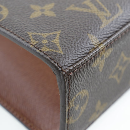 LOUIS VUITTON Handbag M51379 Monogram canvas Brown Malesherbes Women Used Authentic