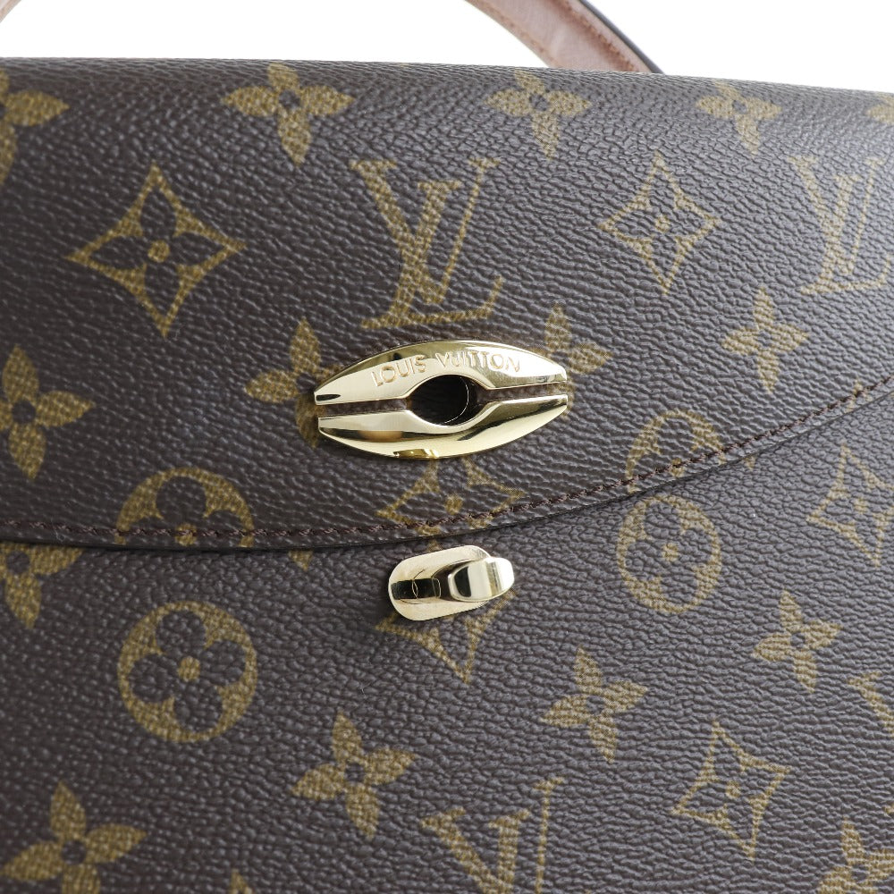 LOUIS VUITTON Handbag M51379 Monogram canvas Brown Malesherbes Women Used Authentic