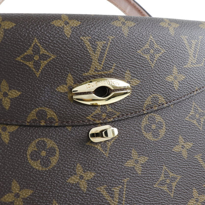 LOUIS VUITTON Handbag M51379 Monogram canvas Brown Malesherbes Women Used Authentic