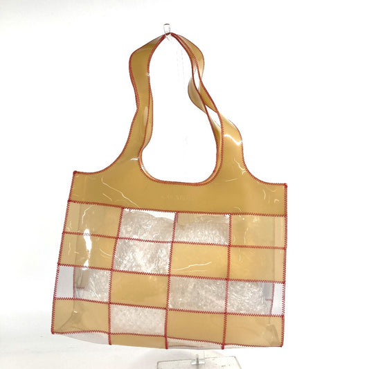 CHANEL Shoulder Bag Plastics beige CC COCO Mark