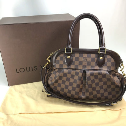 LOUIS VUITTON Handbag N51997 Damier canvas Brown Damier Trevi PM unisex(Unisex) Used Authentic