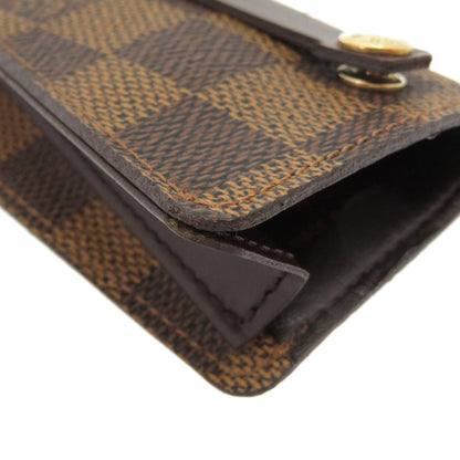 LOUIS VUITTON Key case Key holder  N62661 Damier canvas Brown Damier Ebene ClochettePM