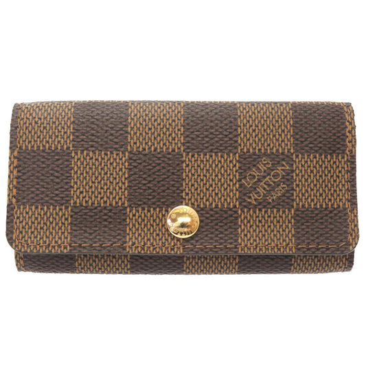 LOUIS VUITTON Key case Key holder  N62631 Damier canvas Brown Damier Multicles4