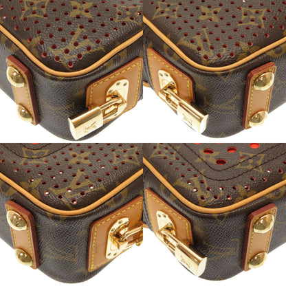 LOUIS VUITTON Shoulder Bag M95177 Monogram Perfo Orange Monogram Perfo Mini Trocadero Women Used Authentic
