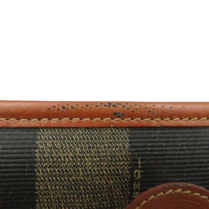 FENDI Handbag PVC Brown Pekan