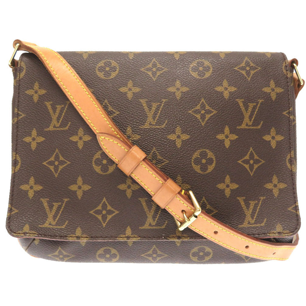 LOUIS VUITTON Shoulder Bag M51257 Monogram canvas Brown Monogram Musette Tango Short Strap Women Used Authentic