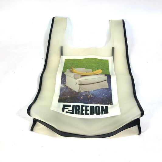 FENDI Handbag 7VA442 Plastics clear banana fruit FREEDOM logo