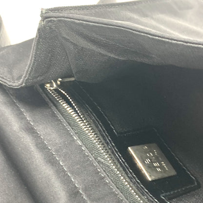 FENDI Shoulder Bag Nylon black FF logo