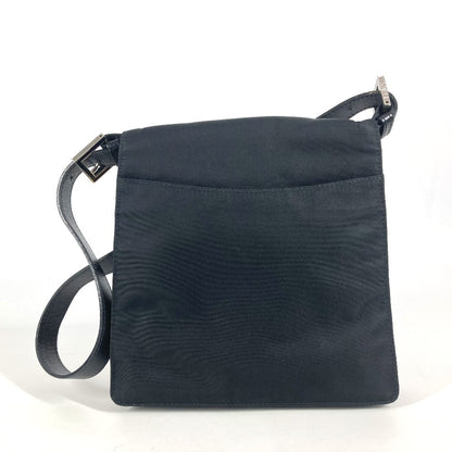 FENDI Shoulder Bag Nylon black FF logo