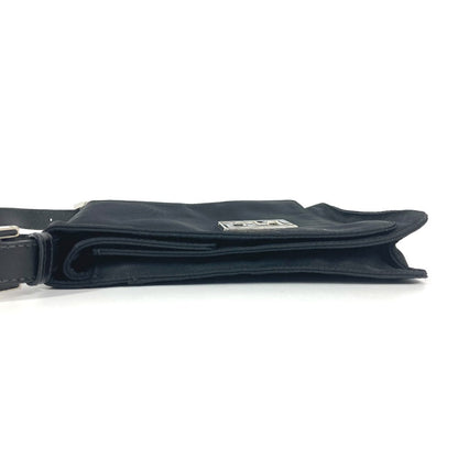 FENDI Shoulder Bag Nylon black FF logo