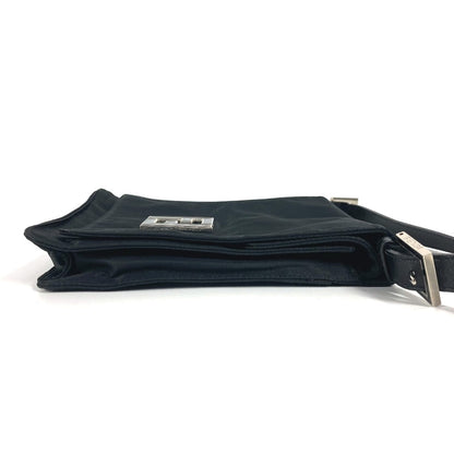 FENDI Shoulder Bag Nylon black FF logo