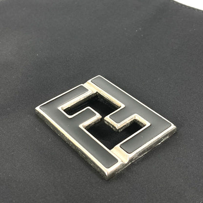 FENDI Shoulder Bag Nylon black FF logo