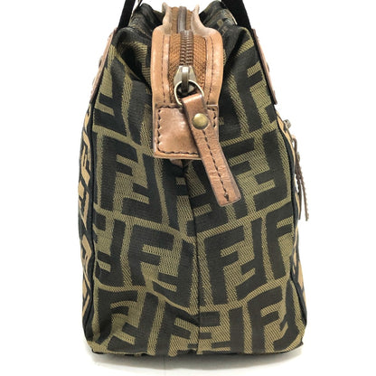 FENDI Handbag 7VS078 canvas Brown FF logo Zucca