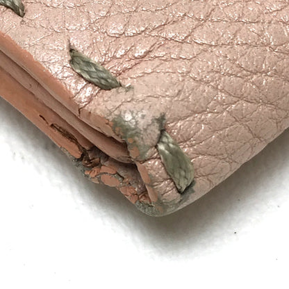 FENDI Long Wallet Purse 8M0144 leather pink Celeria Roman leather