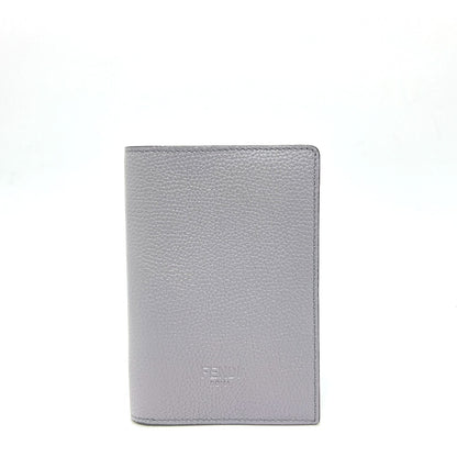 FENDI passport case 7AS378 leather gray logo