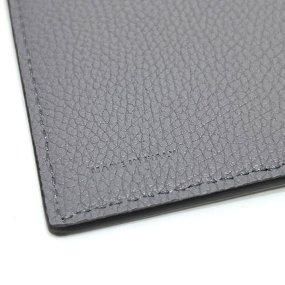 FENDI passport case 7AS378 leather gray logo