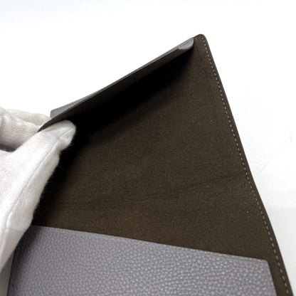 FENDI passport case 7AS378 leather gray logo