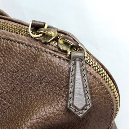 FENDI Handbag 8BL110 leather Brown Men's Women chameleon unisex(Unisex) Used Authentic