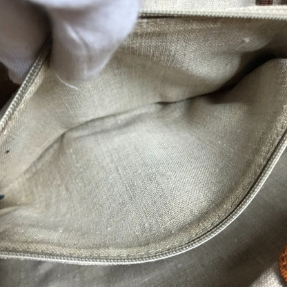 FENDI Handbag 8BL114 Leather / canvas beige Bag chameleon