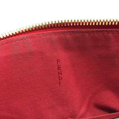 FENDI Handbag 8BL114 leather Red Mini Boston Duffel bag chameleon Women Used Authentic