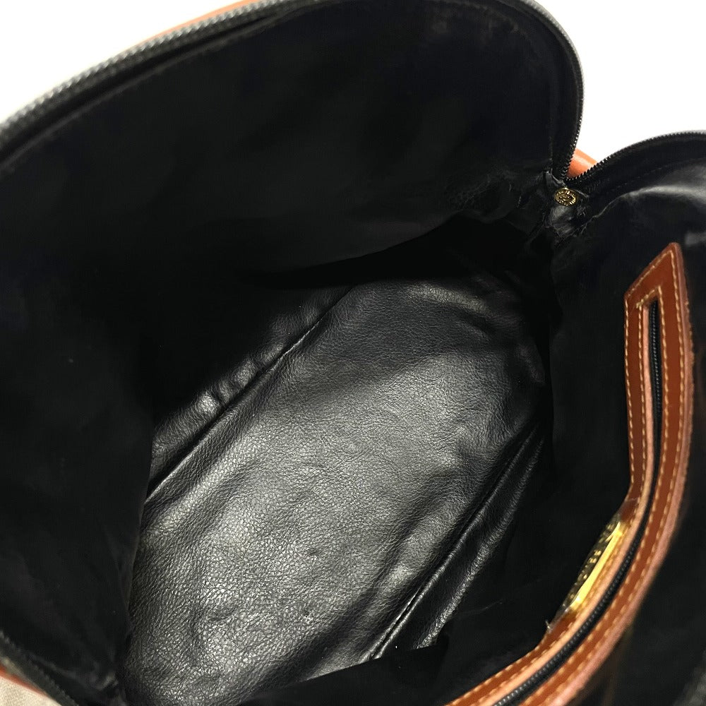FENDI Handbag PVC / Leather Brown type Pecan Shoulder Women Used Authentic
