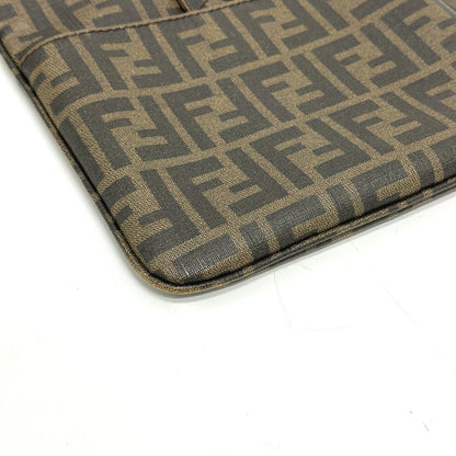 FENDI Shoulder Bag 7VA214 PVC Brown Zucca Pattern