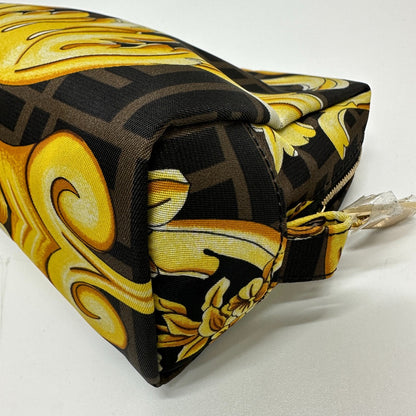 FENDI Pouch 8N0172 Nylon Brown Versace VERSACE collaboration Fendace FENDACE