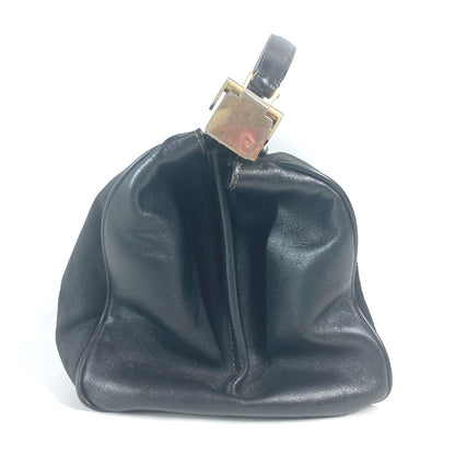 FENDI Handbag Leather / PVC black vintage Doctor Bag Pecan