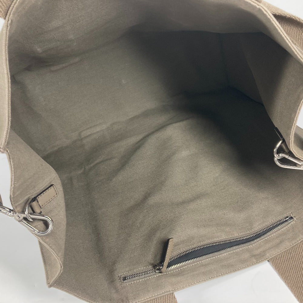 FENDI Tote Bag  7VA558 canvas khaki TOTE CANVAS mens Used Authentic