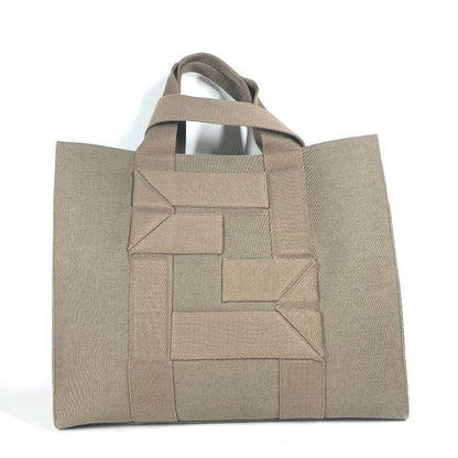FENDI Tote Bag  7VA558 canvas khaki TOTE CANVAS mens Used Authentic