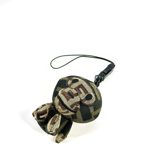 FENDI charm canvas Brown A BATHING APE A Bathing Ape Collaboration Zucca Milo