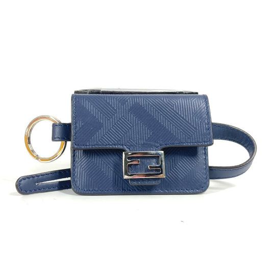 FENDI charm leather Navy Bucket type Bag type