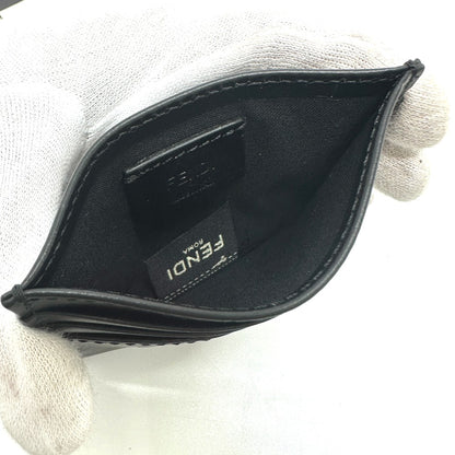 FENDI Card Case 7M0164 leather black logo