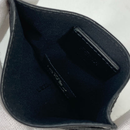 FENDI Card Case 7M0164 leather white Joshua Vides Collaboration logo