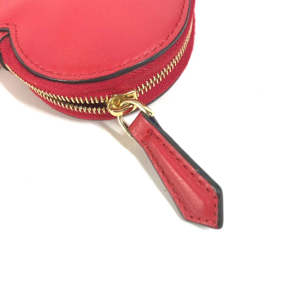 FENDI Coin case 8M0467 leather Red heart