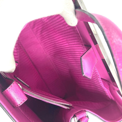 FENDI Handbag 8BH253 leather purple Petite to Jules