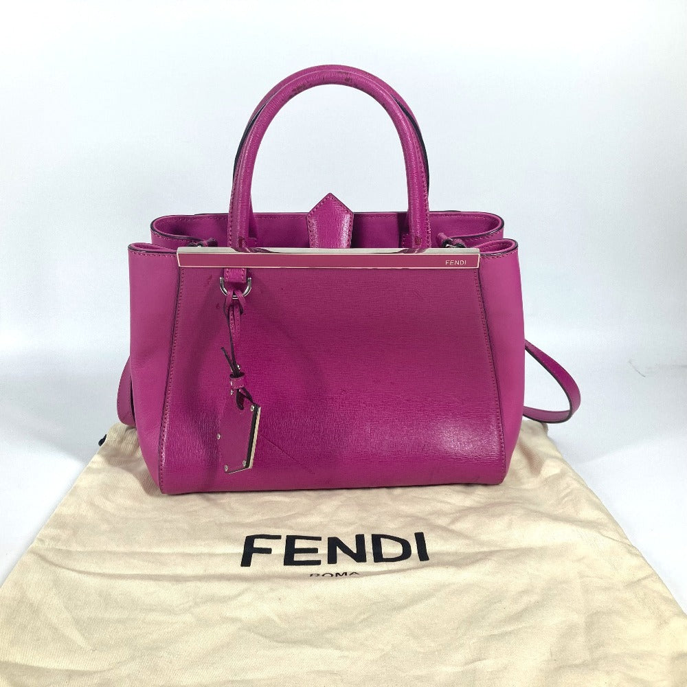 FENDI Handbag 8BH253 leather purple Petite to Jules