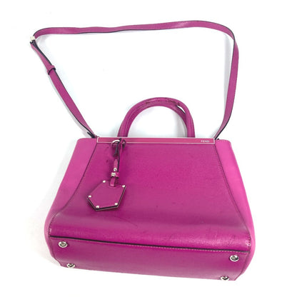 FENDI Handbag 8BH253 leather purple Petite to Jules