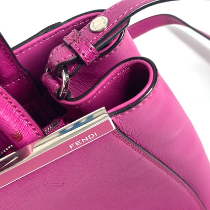 FENDI Handbag 8BH253 leather purple Petite to Jules