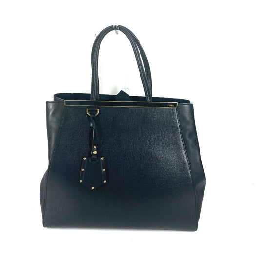 FENDI Tote Bag 8BH251 leather black To joule