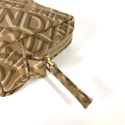 FENDI Pouch 8N0179 Nylon beige SKIMS collaboration logo