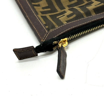 FENDI business bag canvas Brown Zucca Pattern
