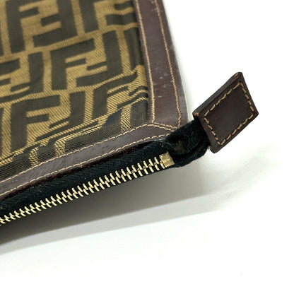FENDI business bag canvas Brown Zucca Pattern