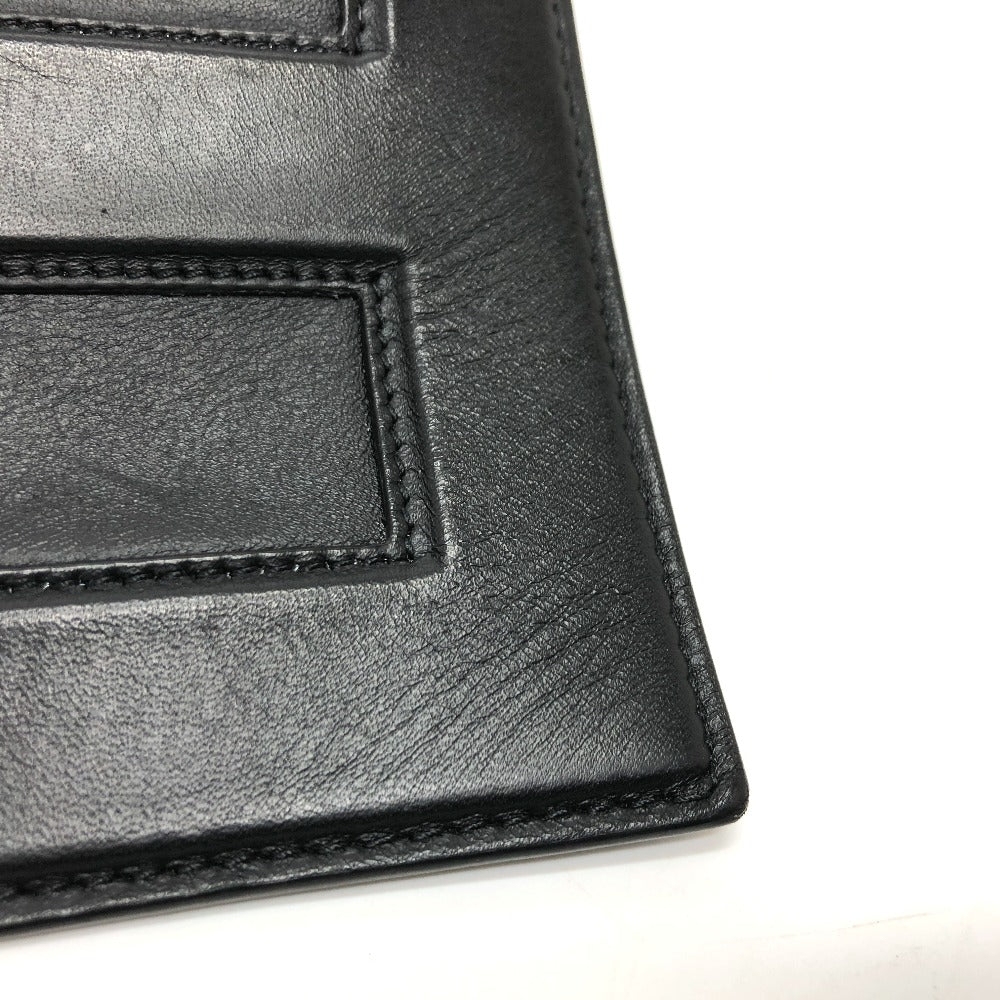 FENDI Clutch bag 7N0113 leather black logo Mini bag