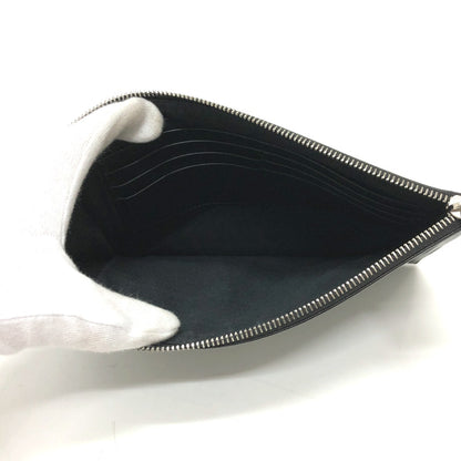 FENDI Clutch bag 7N0113 leather black logo Mini bag